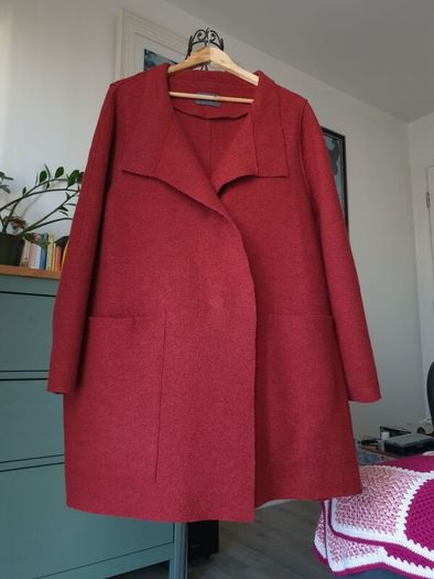 Oska Burgundy Red Wool Coat Size 3