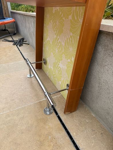 Hairdressing mirror unit