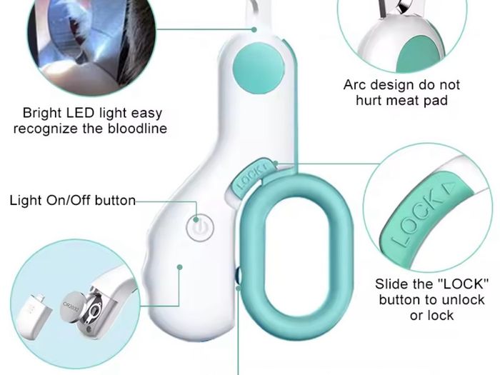 Cat Nail Clipper LED