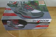 Ladies Grey Red Walking Shoes Size UK 5 EU 38 Outdoor Trail Hiking Trainers Coolmax Brand New Boxed