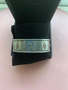 Antique Silver and Gold Bangle