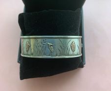 Antique Silver and Gold Bangle