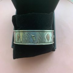 Antique Silver and Gold Bangle