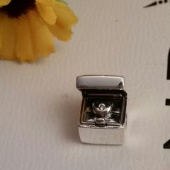 Brand new genuine pandora diamond silver club charm