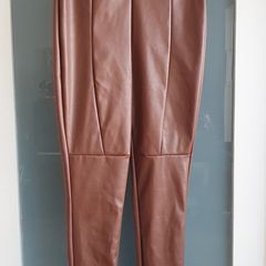 PLT tan PU leggings Sz 8