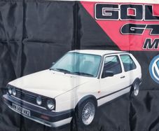 VW Golf GTI MK2 flag white.