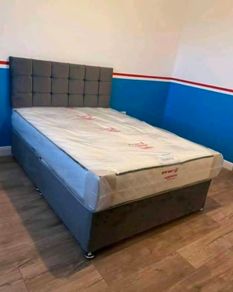 Double bed with mattress many colors to choose