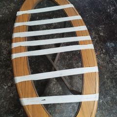 Retro Oval Glass Table