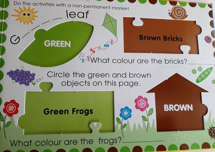 New childs large activity/colours/jigsaw book