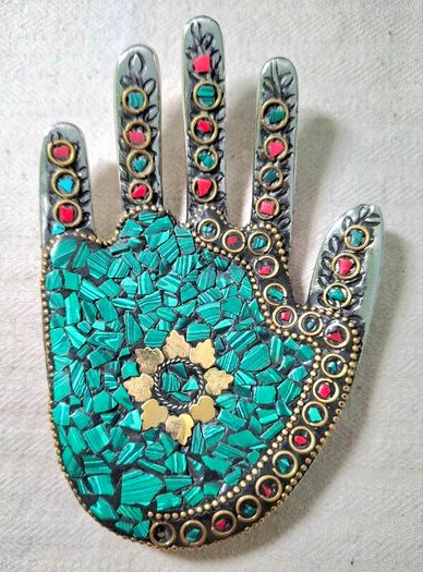 CLEARANCE Exquisite Metal Incense Holder with Genuine Stones - Perfect for Smudging & Ceremonial Use