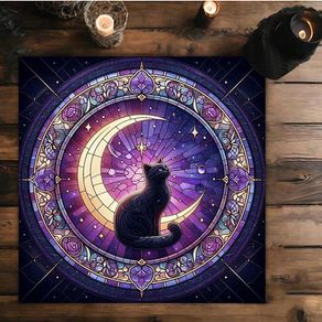 Witchy Cat Table Cloth - great gift