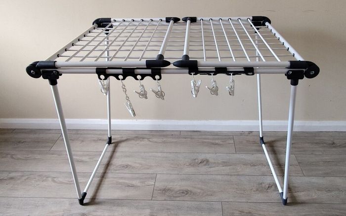 Clothes Drying Rack & Large Laundry Basket Set