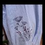 Zanzea blue cotton dress with lovely flower detail. New with tag's. Image 3