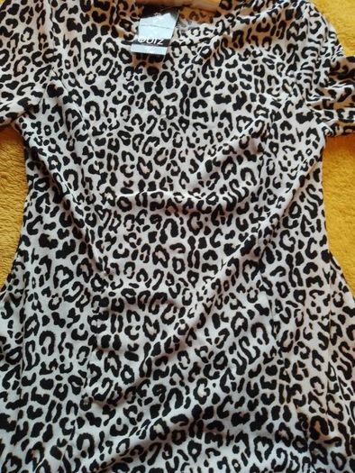 Leopard Flared Sleeve Top BNWT - UK 10