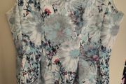 QED London Light Blue Floral Dress