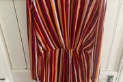 Zara semi sheer multicoloured dress/beach cover up