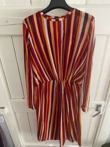 Zara semi sheer multicoloured dress/beach cover up