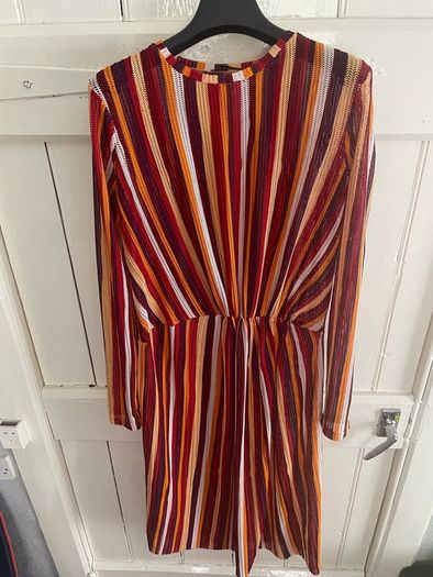 Zara semi sheer multicoloured dress/beach cover up