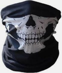 Bicycle BIKE Ski Skull Half Face Mask Ghost Scarf Multi Use Neck Warmer