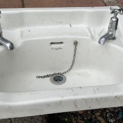 Vintage wash hand basins X2