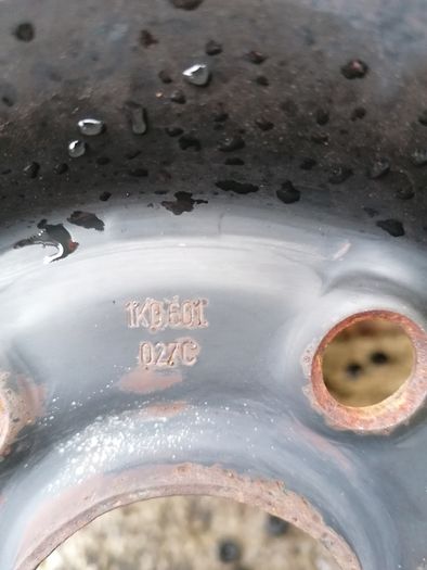 15" Vw steel rim 6Jx, 15xH2,5 STUD, ET47, 1K0601,027C, (T2 stamped on inside), 5 X 112 fitment i think