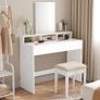Dressing table white with large mirror  FREE DELIVERY Image 2