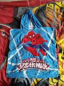 spiderman hooded towel