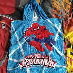 spiderman hooded towel