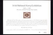 1985 Ireland Stampa Members Souvenir (black) souvenir Postage Due Card number 11. Note description.