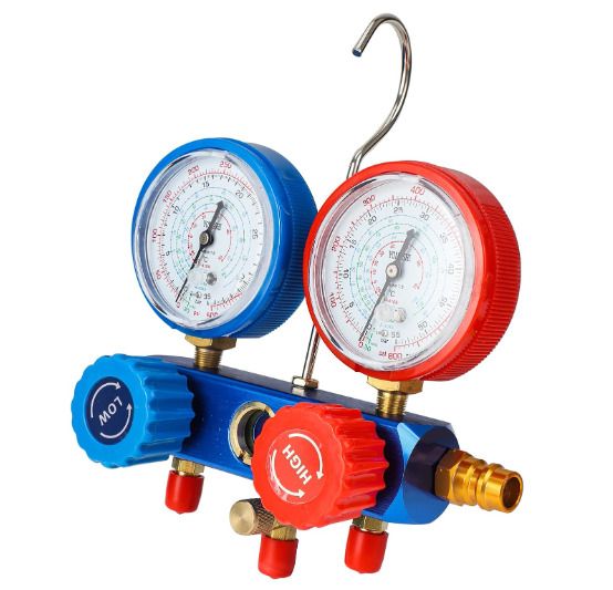 Air Conditioning R134a Refrigerant Distributor Gauge Set