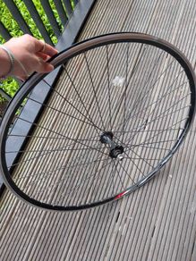700c Road Bike Front Wheel - Black Rim - Quick Release