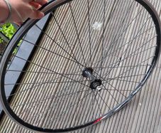 700c Road Bike Front Wheel - Black Rim - Quick Release