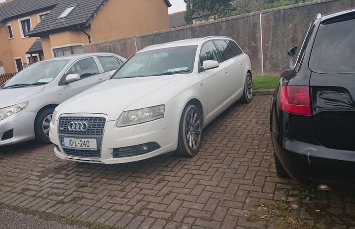 Audi a6 c6 S LINE estate 2.0tdi BRE 6 speed man flat bottom steering wheel leather seats bumpers black headliner healthy engine breaking all parts available