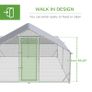 Walk-In Chicken Run, Hen House, with Roof, for Ducks, Chickens, Rabbits Image 6