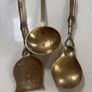 Antique Solid Brass Serving Spoons / Servers ( 3 ) Image 2