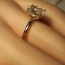 Bargain 14ct Yellow Gold Oval Brilliant Lab Grown 2ct Diamond Solitaire Ring Image 6