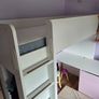 Ikea Loft Bed, Mattress, Desk, Wardrobe. Image 2