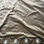 one pair of Gold Satin curtains with dimensions of 100cm width and 90cm high Image 6