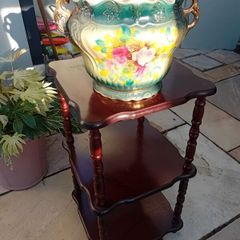 Vintage Mahogany 3 Tier Plant Stand