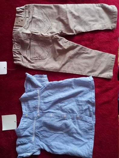 Brand New Zara Baby Girl 2 Piece Trouser Set
