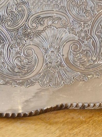 Vintage silver plated tray