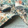 Washable Rugs Small Non Slip Area Rugs for Bedroom Vintage Boho Rug Soft Short Pile Rug Machine Washable Rugs Living Room Indoor Entry Floor Rug Non Shedding Dense 60x110CM Rugs Blue Image 6