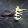 Antique Briar Pipe Silver Hallmark Ferrule E.B  W.B maker's mark for the Barling brothers Image 5
