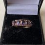 9 ct gold beautiful Amethyst ring Image 2