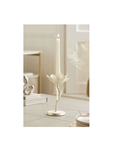 Silver Flower Candlestick