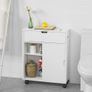Bathroom Cabinet Narrow space saving   Storage Unit Side Cabinet Multipurpose Storage Toilet Cabinet Image 3