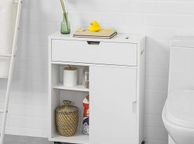 main image for ad Narrow  Bathroom Cabinet Storage Unit Side Cabinet Multipurpose Storage Toilet Cabinet