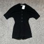 Other Stories Linen Blend Playsuit Sz 8UK 4US S Romper Short Sleeve Resort Image 2