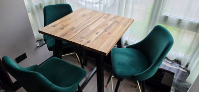 Tall table and 3 bar chairs