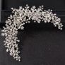 New Crystal Rhinestone Bridal Wedding Headband Tiara Image 2
